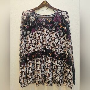 Free People Flowy Boho Top